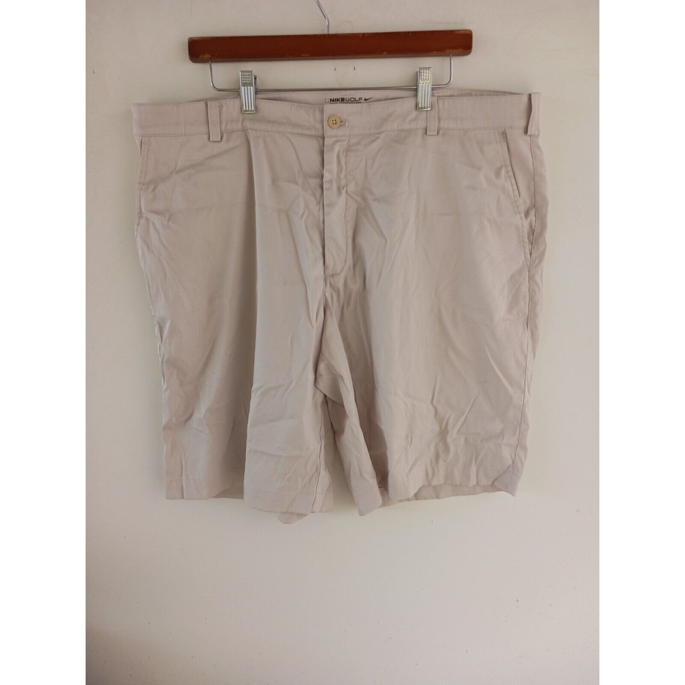 Nike Golf Tour Performance Shorts Mens Size 40 Beige Dri Fit w/ Pockets